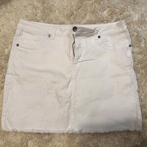 1822 white Jean mini skirt